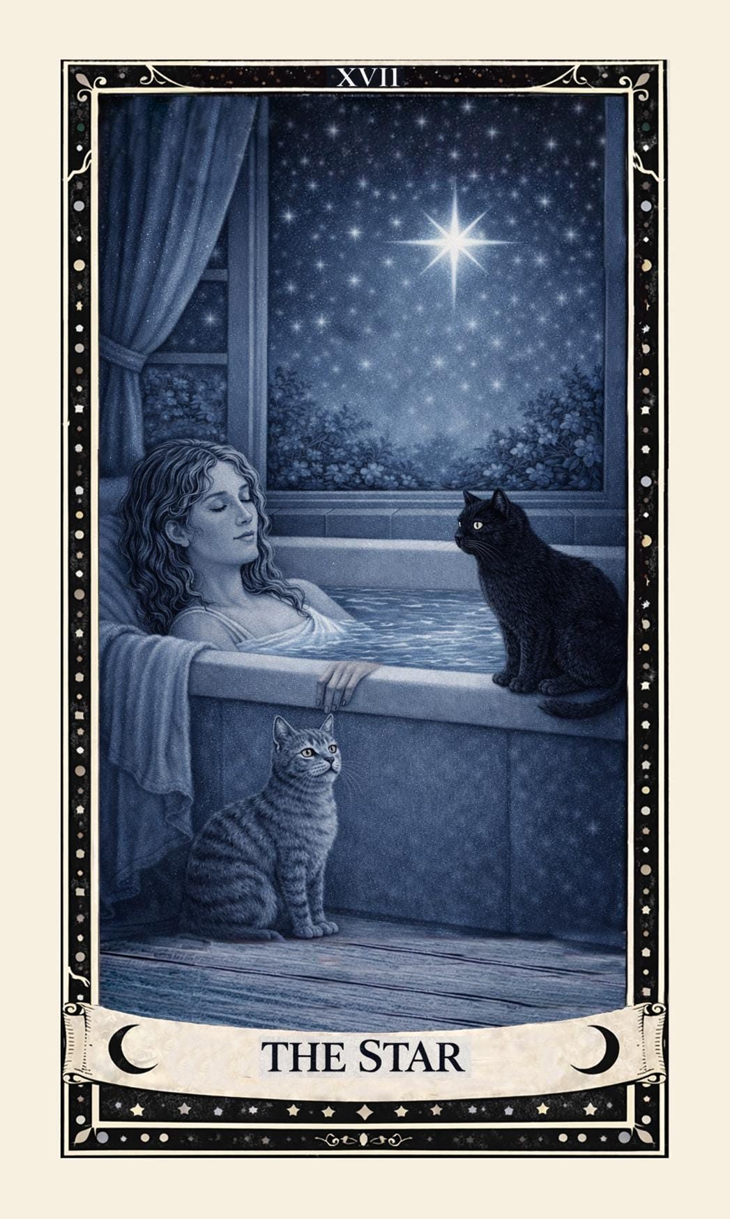 Example custom tarot card from the live Etsy listing